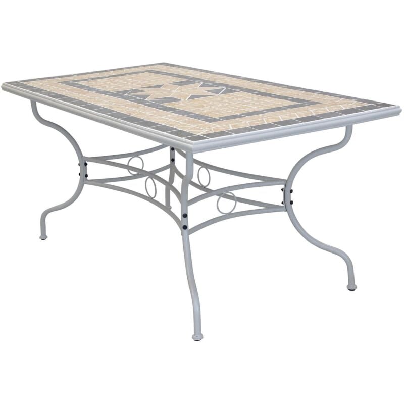 foto del prodotto ventus set tavolo in alluminio e teak cm 160 x 90 x 74 h con 4 poltrone ventus