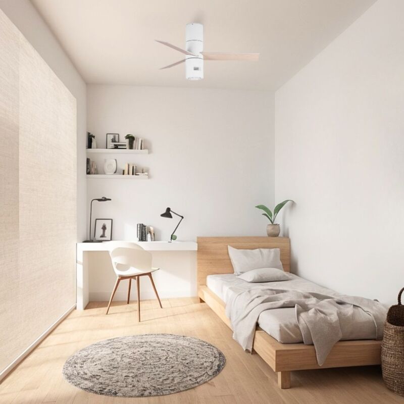 foto del prodotto ventyly hybrid mini deckenventilator wei kiefer luftreiniger 90 cm