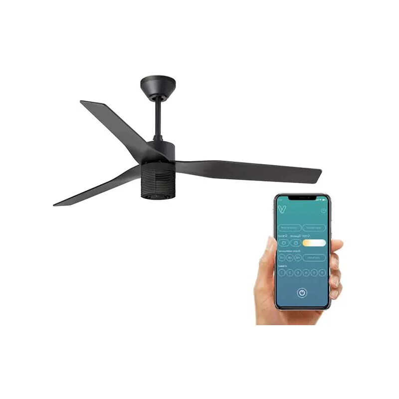 foto del prodotto ventyly original ventilatore nero 120cm wifi e purificatore