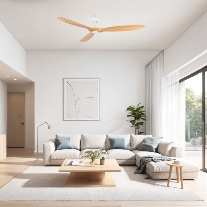 foto del prodotto ventyly rowind l ventilatore da soffitto bianco pino 152 cm