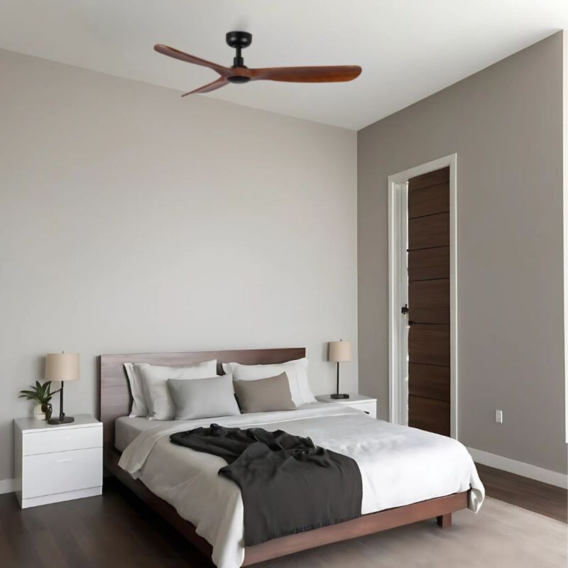 foto del prodotto ventyly rowind ventilatore da soffitto nero noce scuro 120 cm
