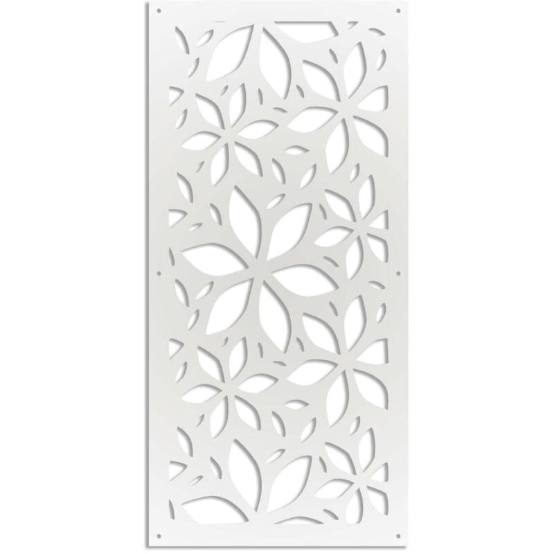 foto del prodotto venus pannello in pvc traforato parasole misura 73x148 cm colore bianco