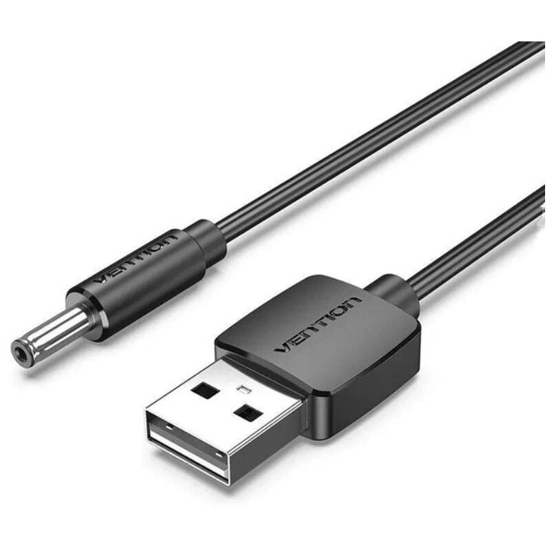 foto del prodotto venzione cavo convertitore usb cexbf usb maschio jack 3,5 maschio 1m nero