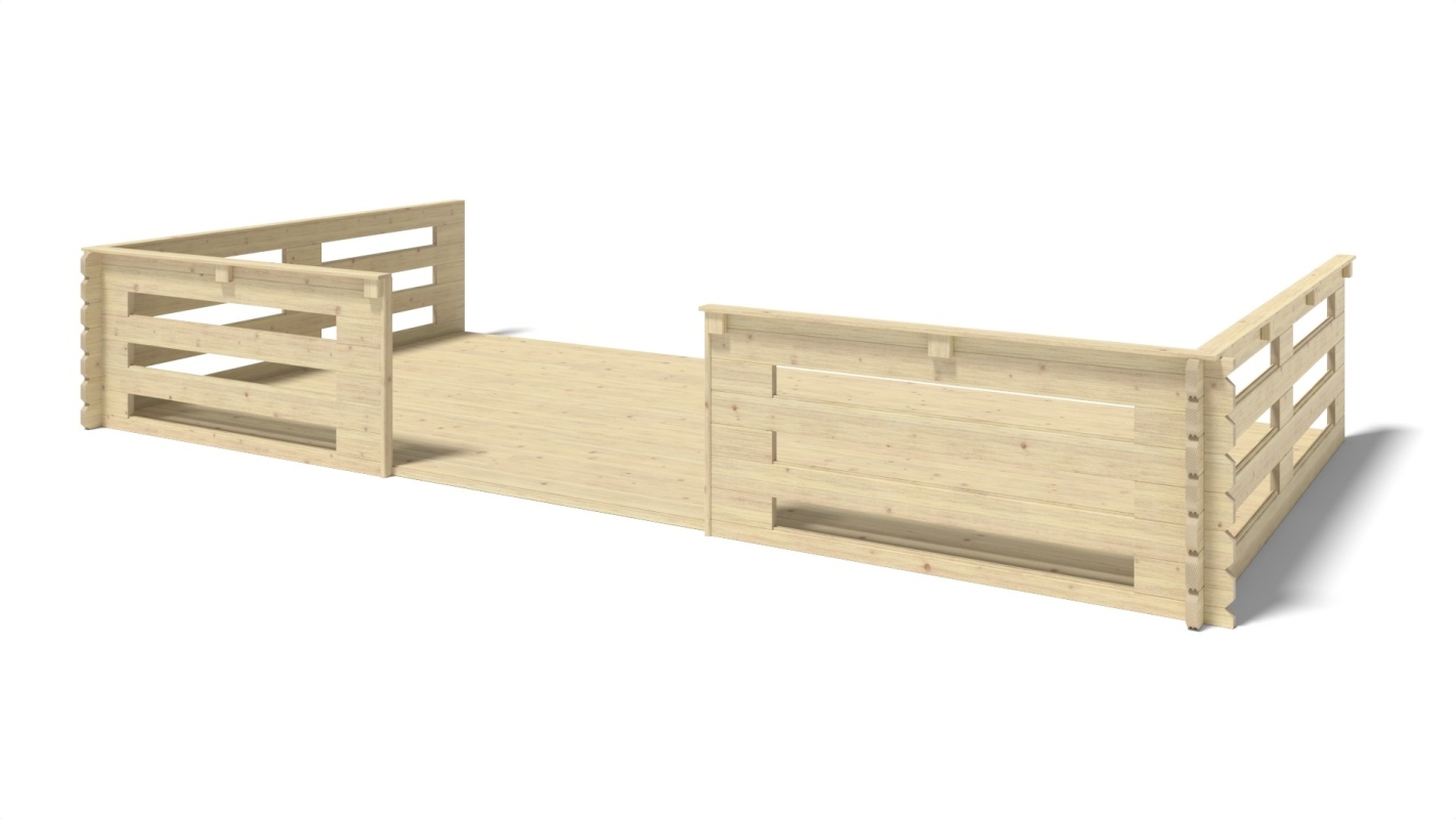 foto del prodotto veranda 18.00 m2 6.00m x 3.00m colore naturale dom558 altanka