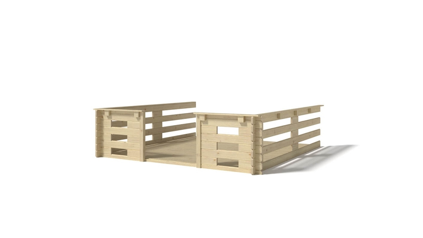 foto del prodotto veranda 9.00 m2 3.00m x 3.00m colore naturale dom395 altanka