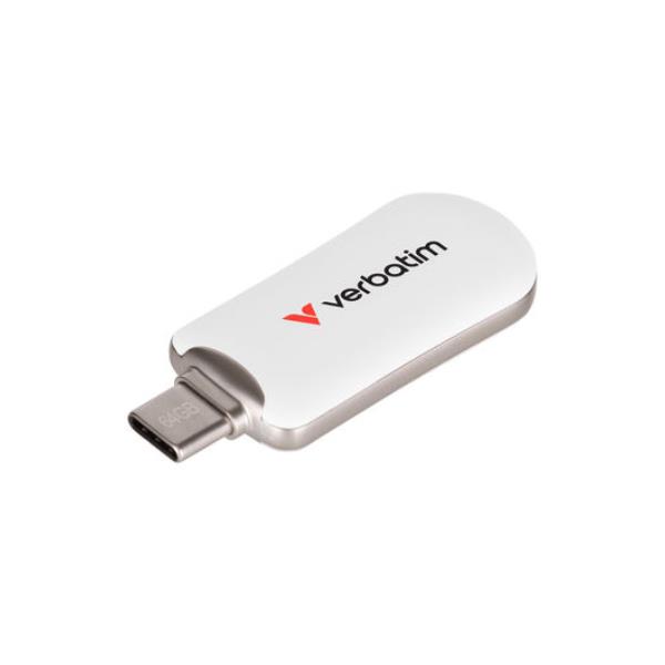 foto del prodotto verbatim 30230 unit flash usb 256 gb usb tipo c 3.2 gen 1 3.1 gen 1 bianco