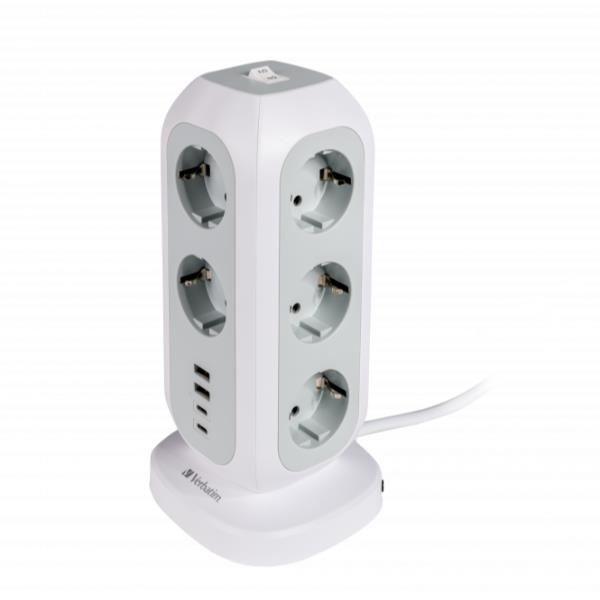 foto del prodotto verbatim 49547 prolunghe e multiple 11 presa e ac interno bianco