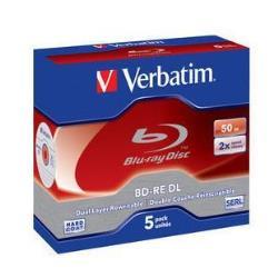 foto del prodotto verbatim bd re dl 50gb 2 x 5 pack jewel case 5 pz