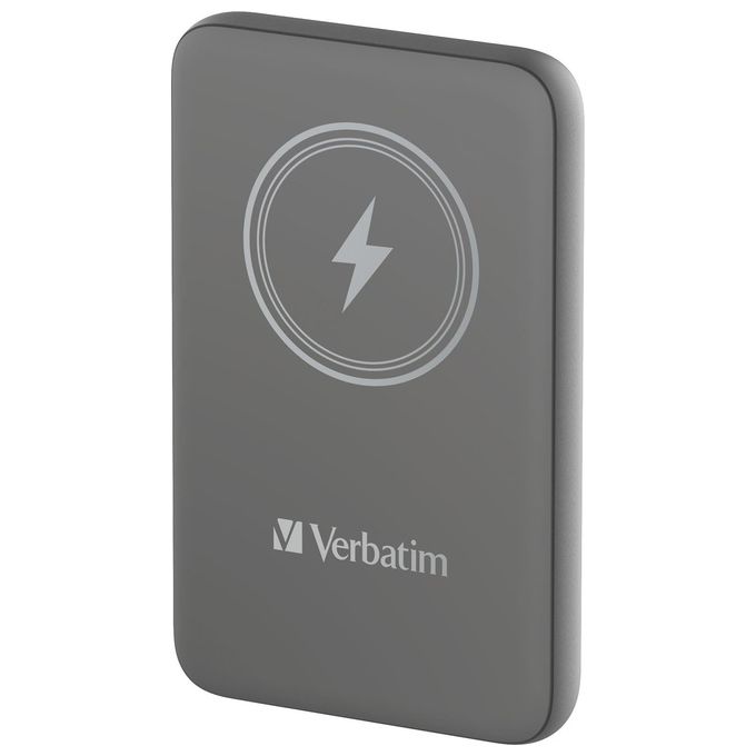foto del prodotto verbatim charge 'n' go polimeri di litio 10000 mah carica wireless grigio