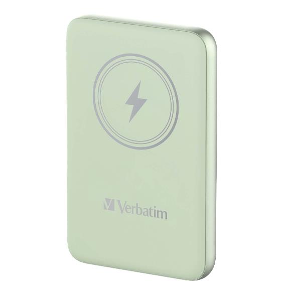foto del prodotto verbatim charge n go polimeri di litio lipo 10000 mah carica wireless verde