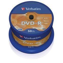 foto del prodotto verbatim dvd r matt silver 4,7 gb 50 pz