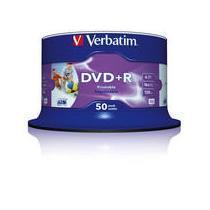 foto del prodotto verbatim dvd r wide inkjet printable no id brand 4,7 gb 50 pz