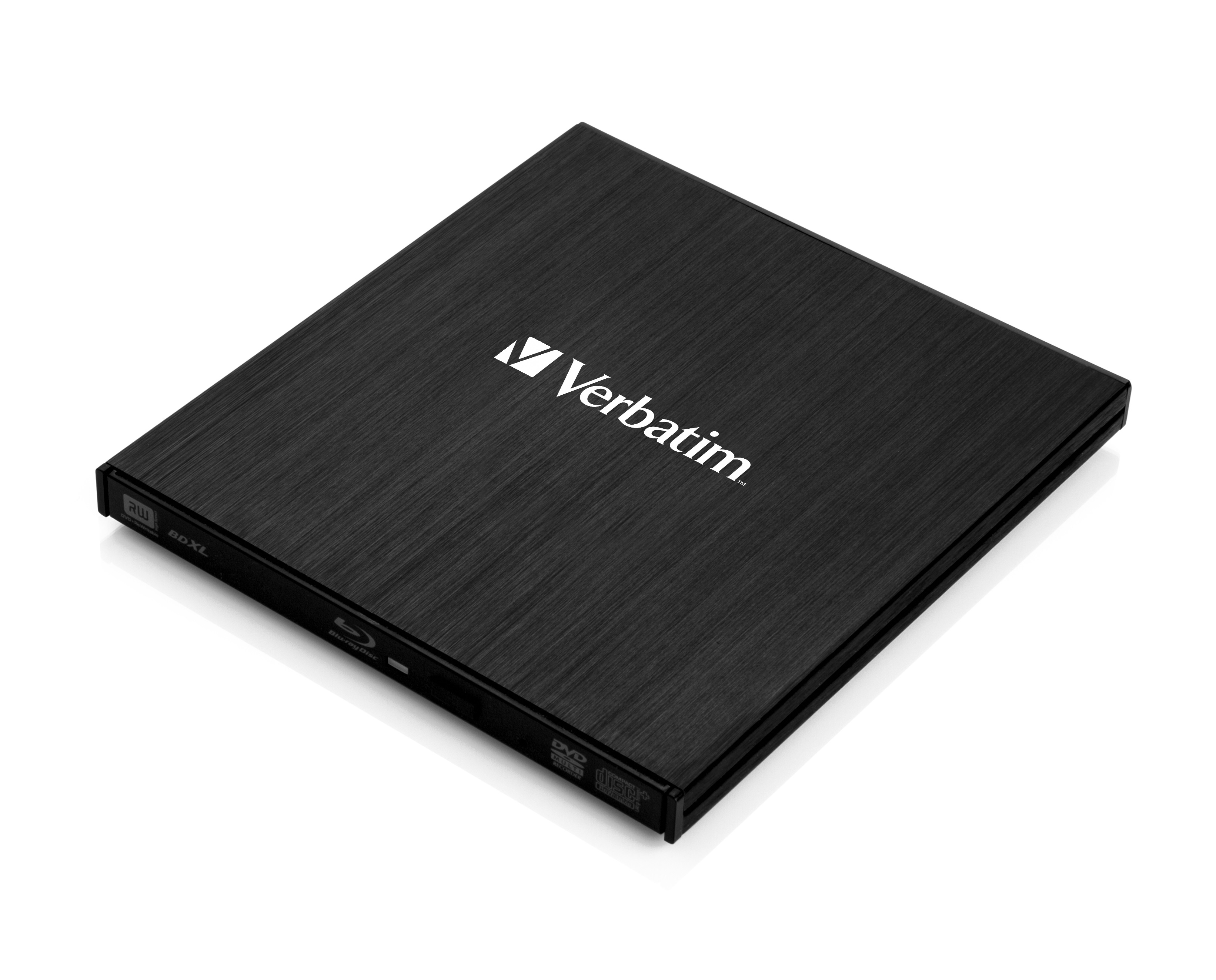 foto del prodotto verbatim external slimline lettore di disco ottico blu ray rw nero