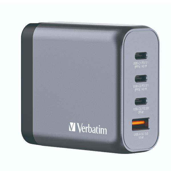 foto del prodotto verbatim gnc 140 universale nero, grigio ac ricarica rapida interno