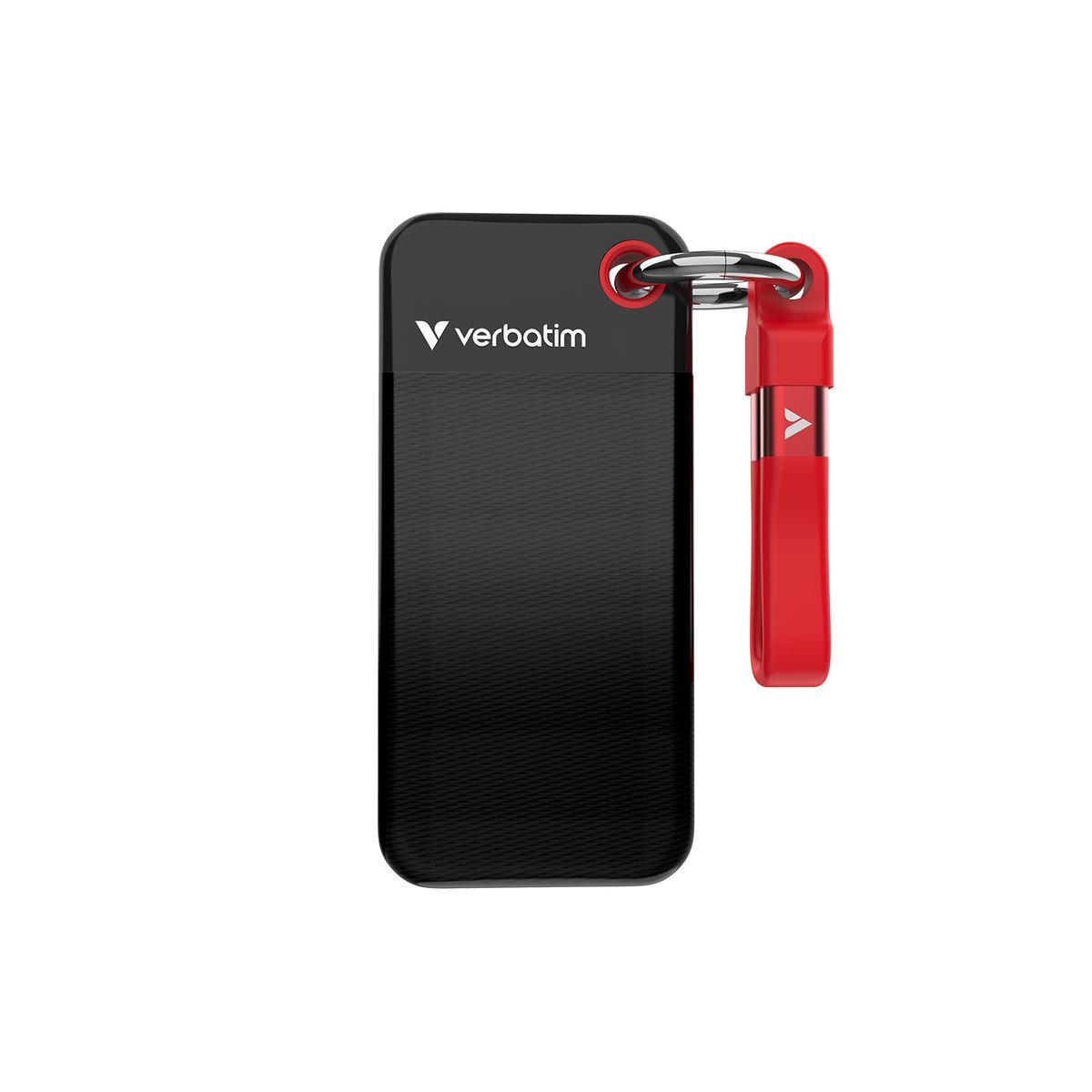 foto del prodotto verbatim pocket ssd 2 tb usb tipo c 3.2 gen 2 3.1 gen 2 nero, rosso