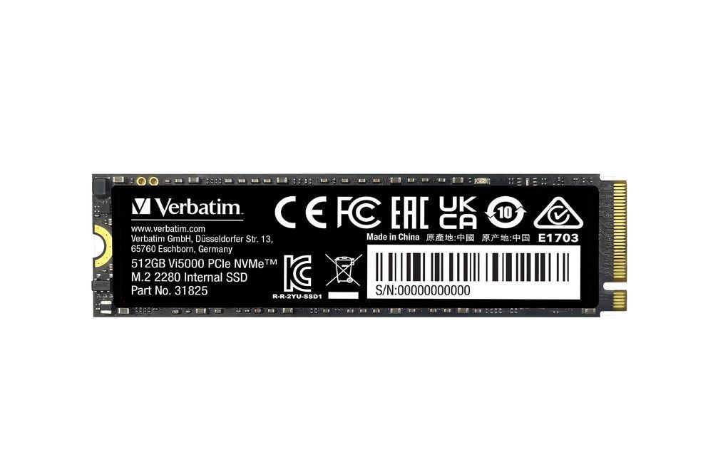 foto del prodotto verbatim vi5000 512 gb m.2 pci express 4.0 nvme 3d nand