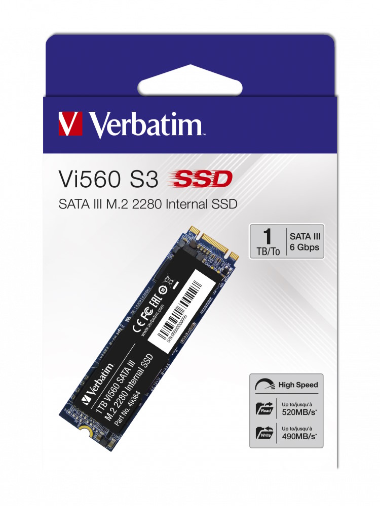 foto del prodotto verbatim vi560 s3 m.2 ssd 1 tb