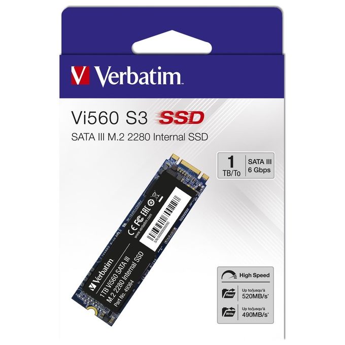 foto del prodotto verbatim vi560 s3 m.2 ssd drives allo stato solido 1tb