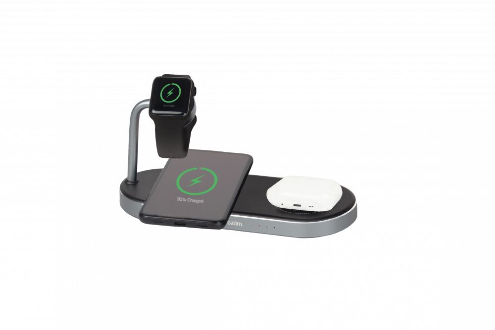 foto del prodotto verbatim wcs 03 universale nero usb carica wireless ricarica rapida interno