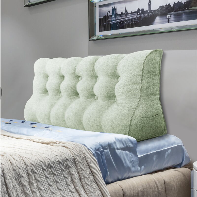 foto del prodotto vercart cuscino da lettura a cuneo, triangolare, supporto per letto, schienale, poggiatesta, supporto per la schiena, cuscino decorativo, misto
