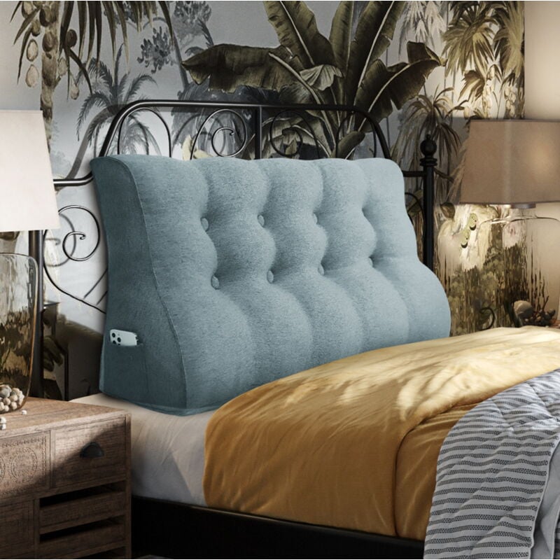 foto del prodotto vercart cuscino da lettura a cuneo, triangolare, supporto per letto, schienale, poggiatesta, supporto per la schiena, cuscino decorativo, misto