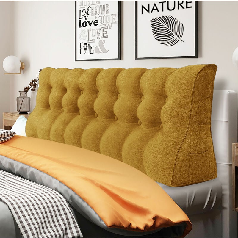 foto del prodotto vercart cuscino da lettura a cuneo, triangolare, supporto per letto, schienale, poggiatesta, supporto per la schiena, cuscino decorativo, misto
