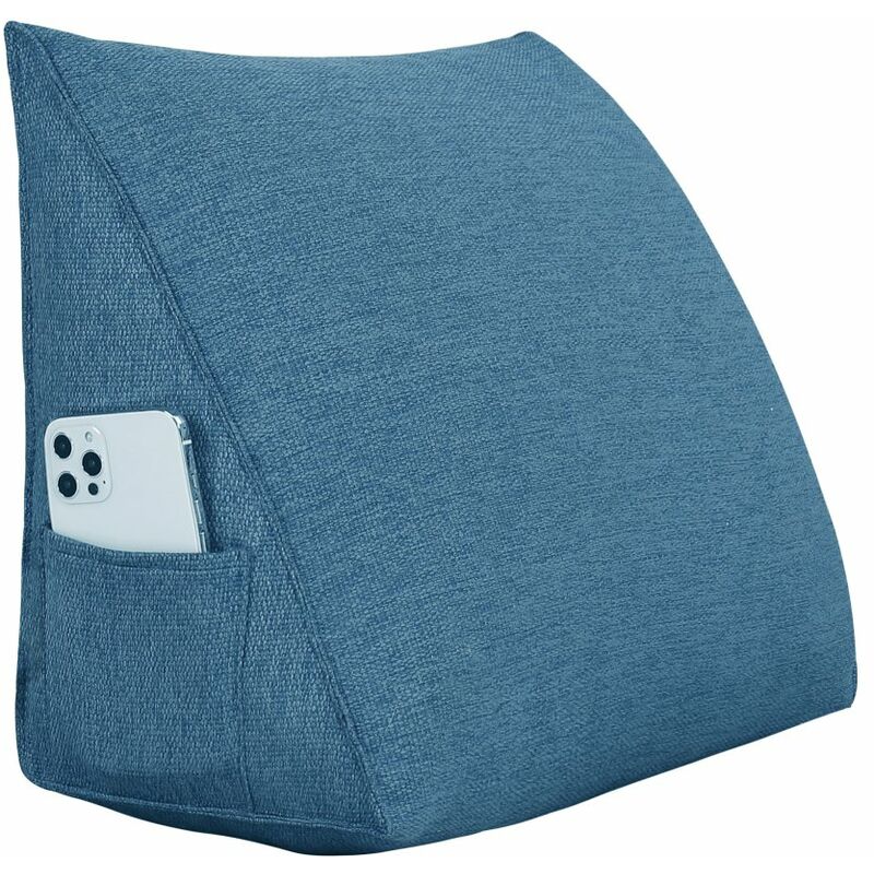 foto del prodotto vercart grande cuscino a cuneo per il riposo a letto, cuscino lungo per la lettura, cuscino decorativo per la testiera, cuscino triangolare per la