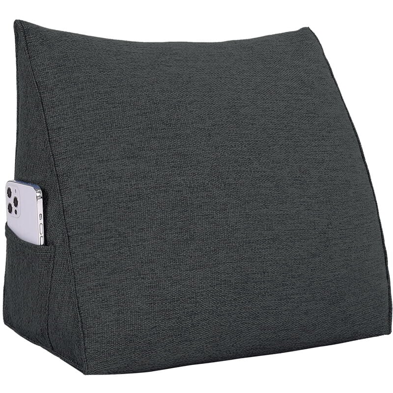 foto del prodotto vercart grande cuscino a cuneo per il riposo a letto, cuscino lungo per la lettura, cuscino decorativo per la testiera, cuscino triangolare per la