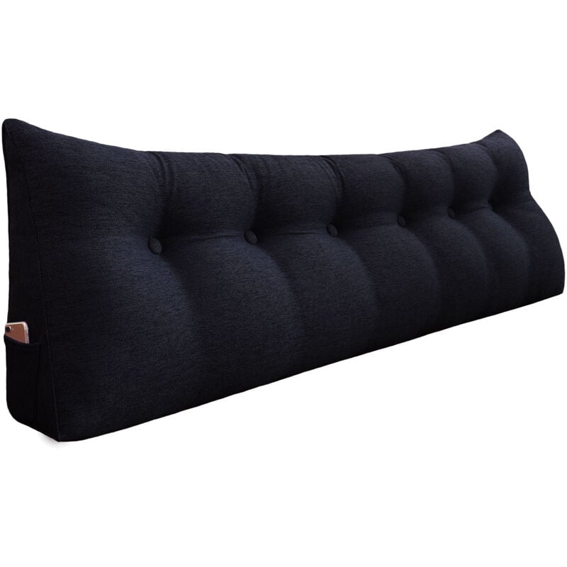 foto del prodotto vercart grande cuscino a cuneo per il riposo a letto, cuscino lungo per la lettura, cuscino decorativo per la testiera, cuscino triangolare per la
