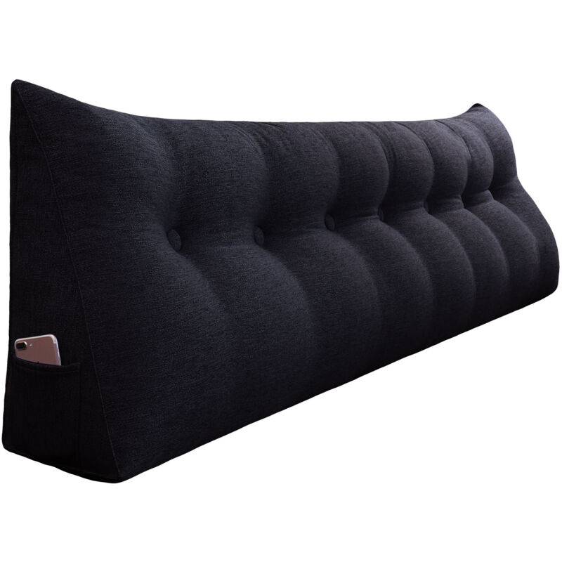foto del prodotto vercart grande cuscino a cuneo per il riposo a letto, cuscino lungo per la lettura, cuscino decorativo per la testiera, cuscino triangolare per la
