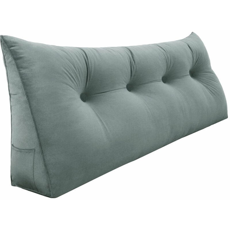 foto del prodotto vercart grande cuscino per la lettura a cuneo, cuscino lungo per la schiena, cuscino decorativo per la testata del letto, cuscino triangolare per