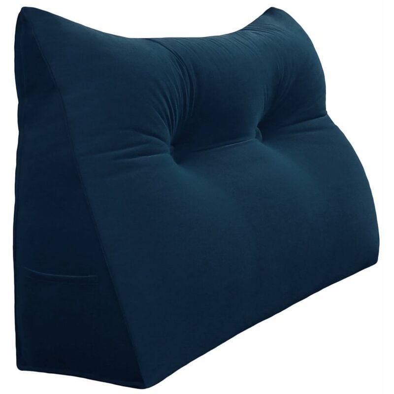 foto del prodotto vercart grande cuscino per la lettura a cuneo, cuscino lungo per la schiena, cuscino decorativo per la testata del letto, cuscino triangolare per