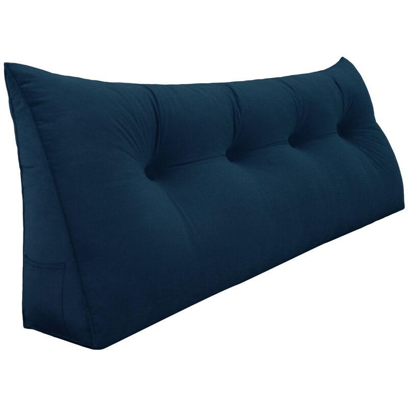foto del prodotto vercart grande cuscino per la lettura a cuneo, cuscino lungo per la schiena, cuscino decorativo per la testata del letto, cuscino triangolare per