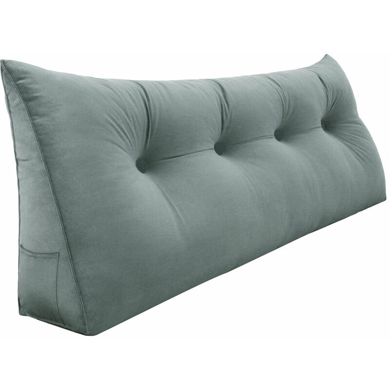 foto del prodotto vercart grande cuscino per la lettura a cuneo, cuscino lungo per la schiena, cuscino decorativo per la testata del letto, cuscino triangolare per il