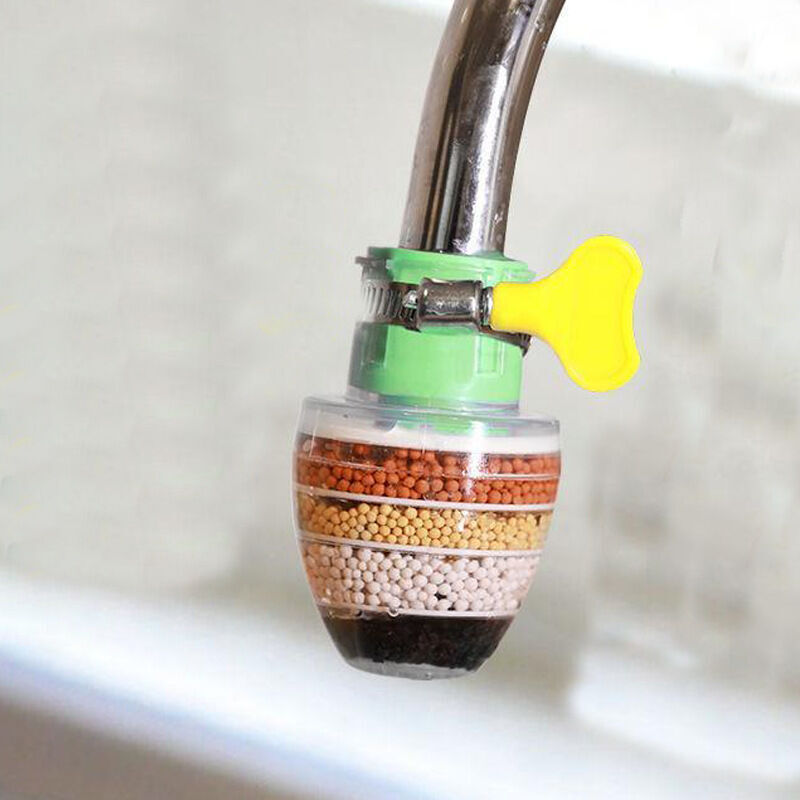 foto del prodotto verde rubinetto dell acqua al carbone attivo, purificatore per la pulizia del rubinetto dell acqua, filtro di interfaccia universale con un elemento