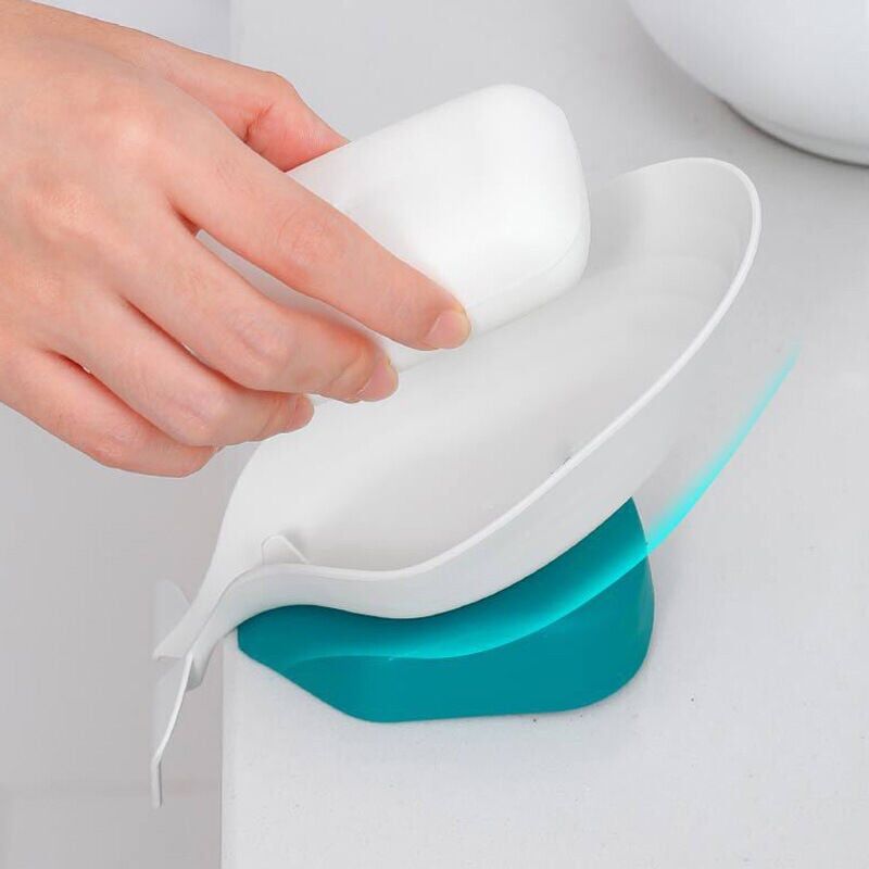 foto del prodotto verde scatola porta sapone porta sapone scatola porta sapone scatola porta sapone in plastica ventosa disco sapone sapone forniture per il bagno