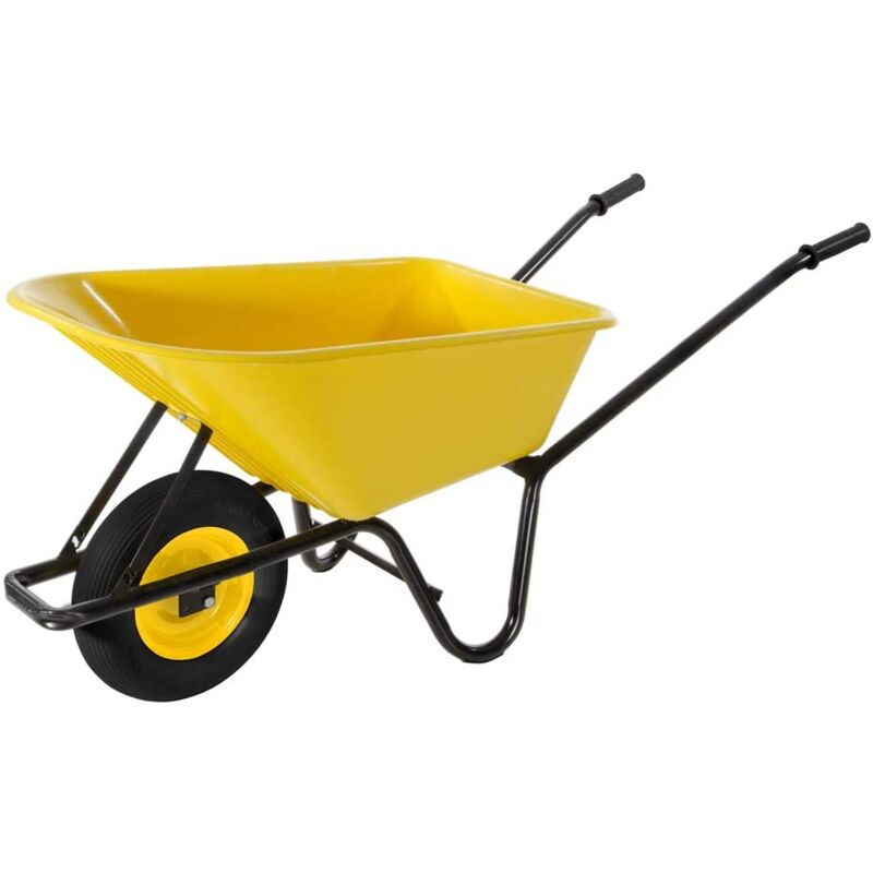 foto del prodotto verdelook carriola per giardino pvc 100 lt con ruota pneumatica 145x60x58 biacchi ettore