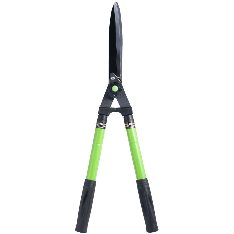 foto del prodotto verdelook cesoia a forbici tagliasiepi con manici in metallo e lama al teflon, lunghezza 66 cm