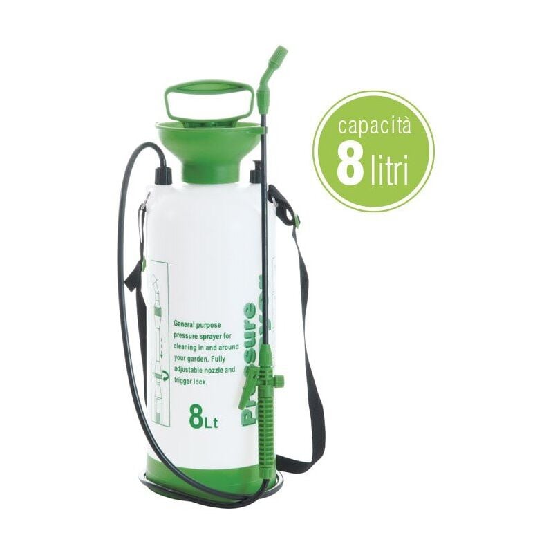 foto del prodotto verdelook jenny, pompa a pressione, capacit 8 lt, 18x56.5x18 cm, per giardinaggio