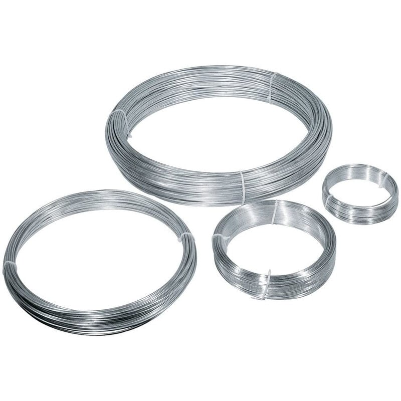 foto del prodotto verdelook matassa zincata filo di ferro zincato diametro 1,4mm 2.7mmx100mt 2.7 mm 