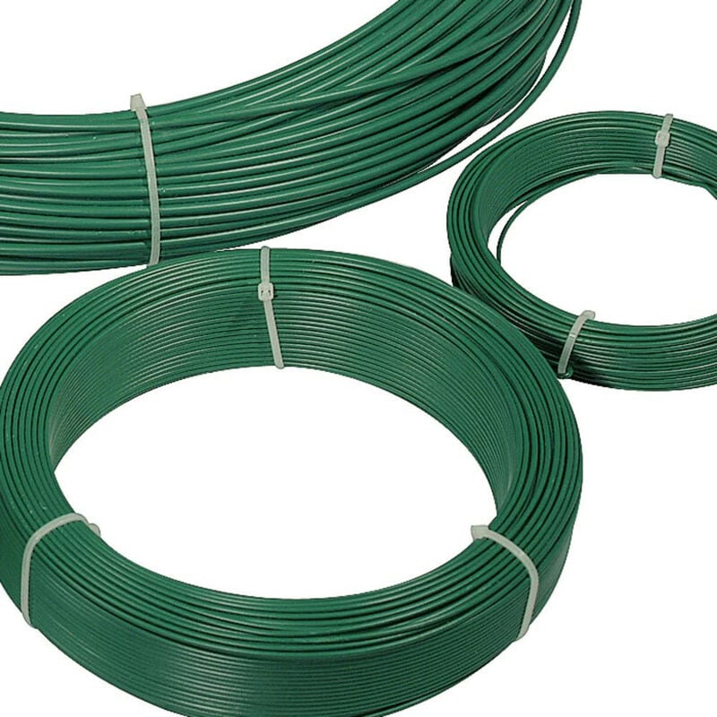 foto del prodotto verdelook matassa zincata filo di ferro zincato plastificato dim. 1,8mm 2,7mm 3,3mmx100mt, 1.8 mm 