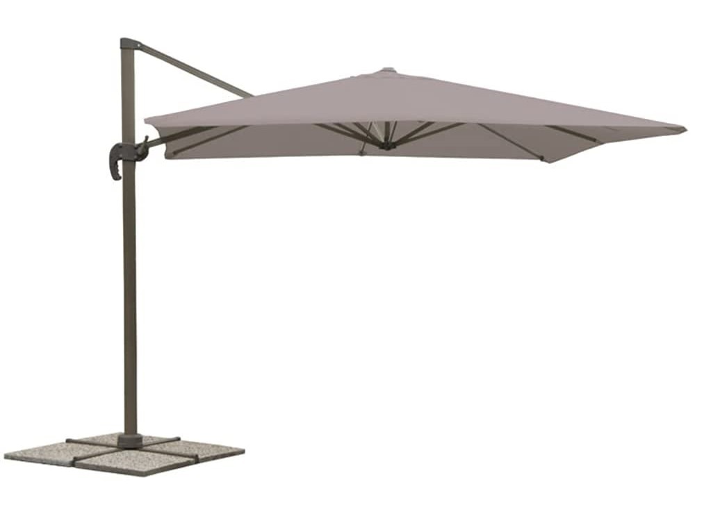 foto del prodotto verdelook ombrellone braccio deluxe 3x4m grigio