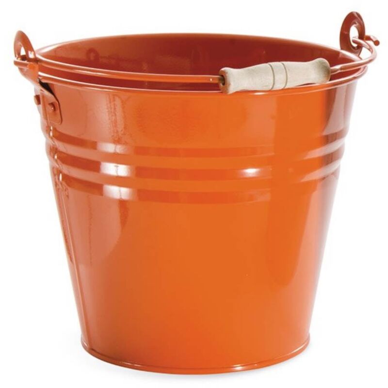 foto del prodotto verdelook secchio colato arancio d. 28 x h.26 cm