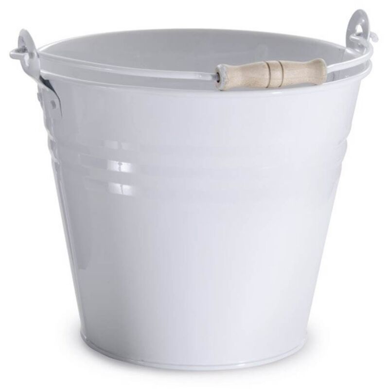 foto del prodotto verdelook secchio colato bianco d. 28 x h.26 cm