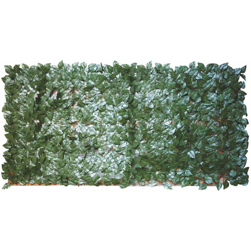 foto del prodotto verdelook siepe artificiale finta sempreverde foglie di edera giardino lauro point formato 1 x 3 mt