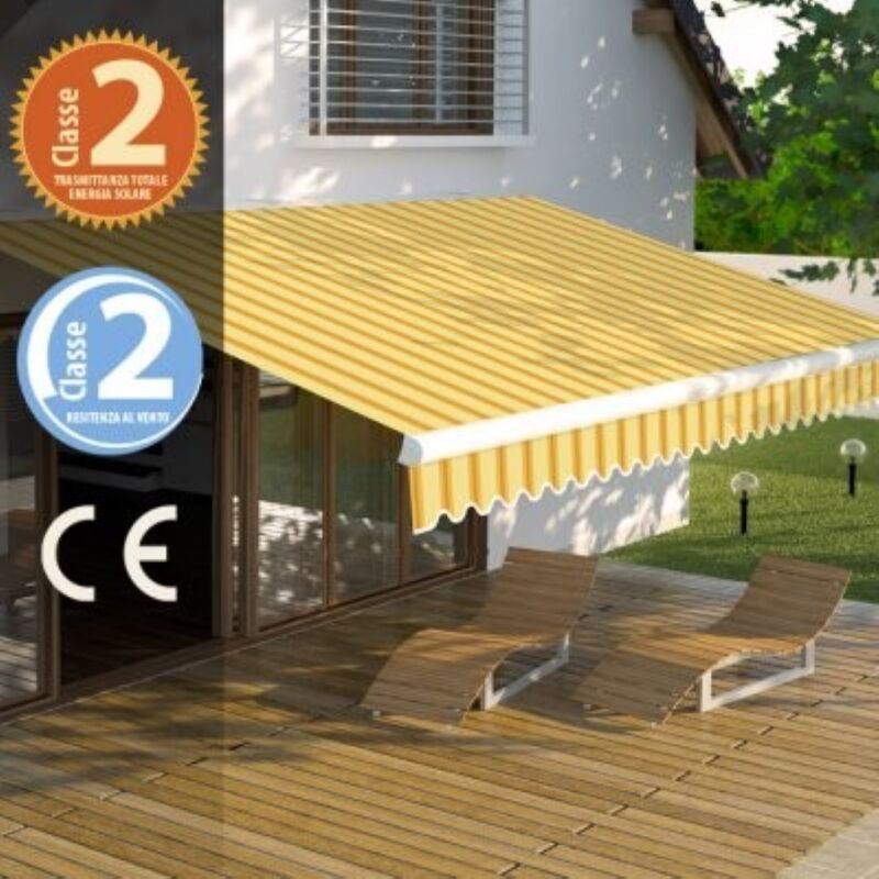 foto del prodotto verdelook tenda da sole mikonos colore beige ocra 2x2,5 metri biacchi ettore