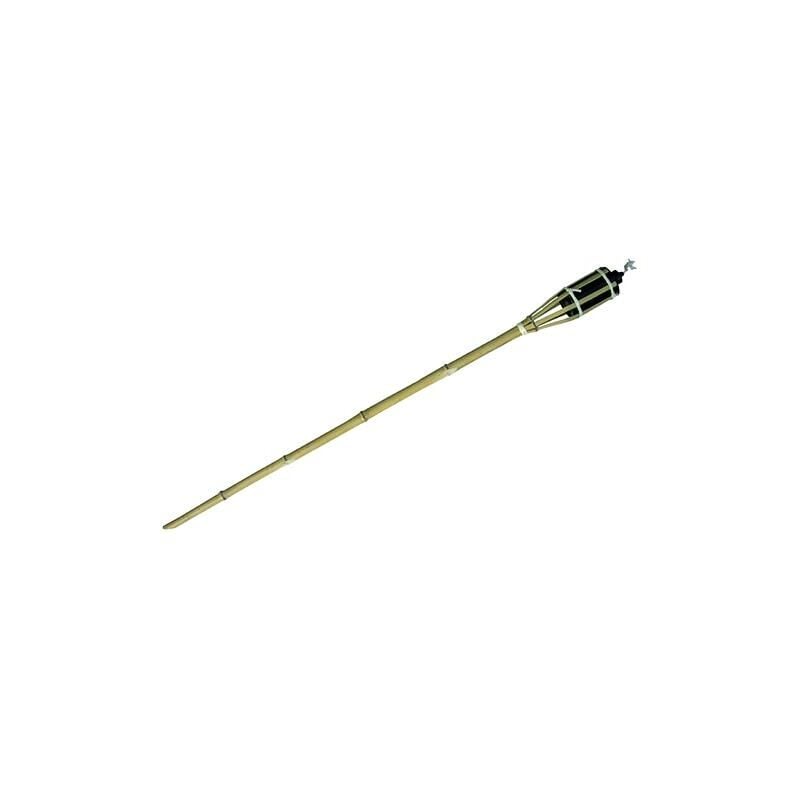 foto del prodotto verdelook torcia bambu cm 120 serbatoio in metallo e base in bambu 
