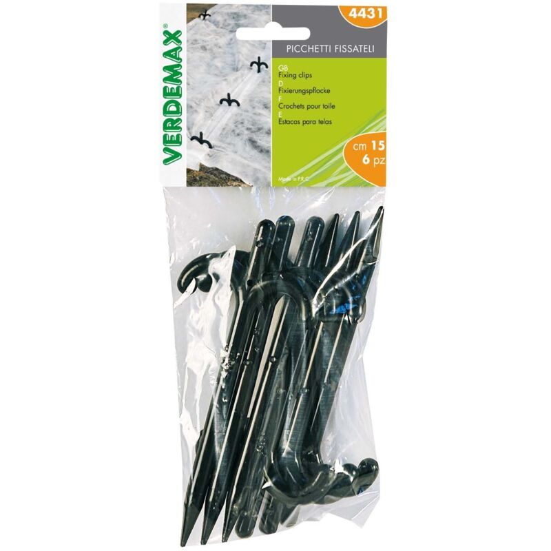 foto del prodotto verdemax 4431 5 mm x 15 cm, paletti inplastica per proteggere film 6 