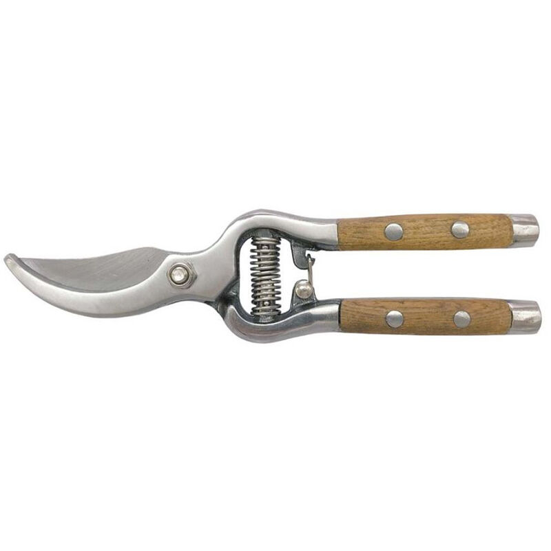 foto del prodotto verdemax forbice per potare con manico in legno 20,5cm