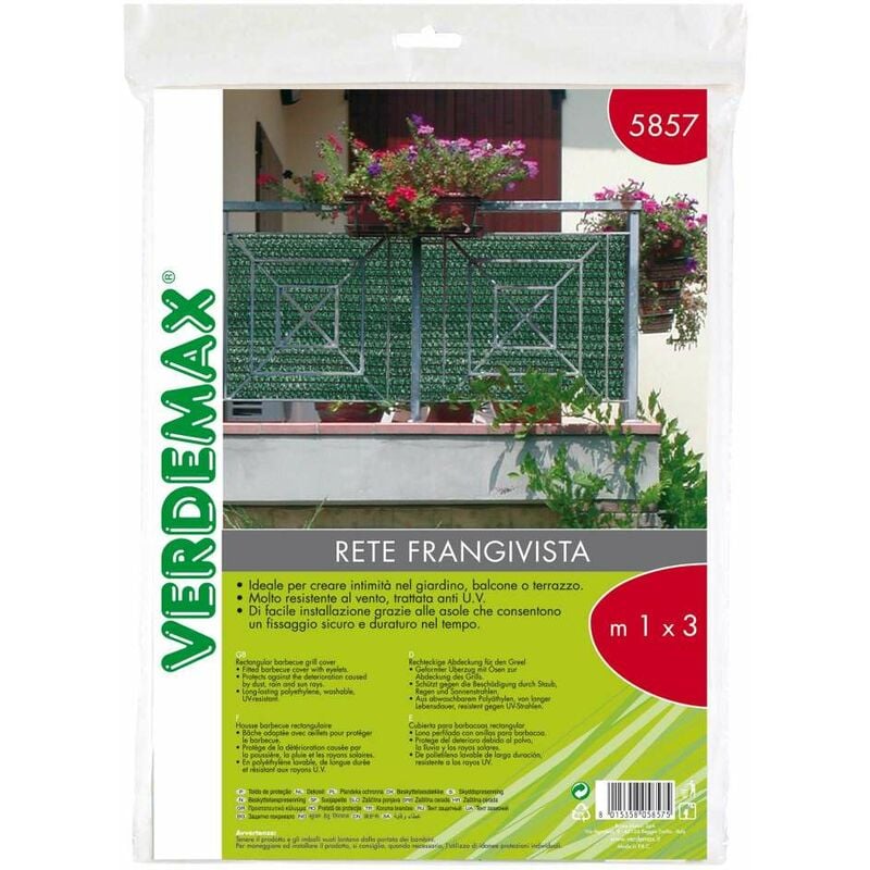 foto del prodotto verdemax rete ombreggiante frangivista verde 1x3m
